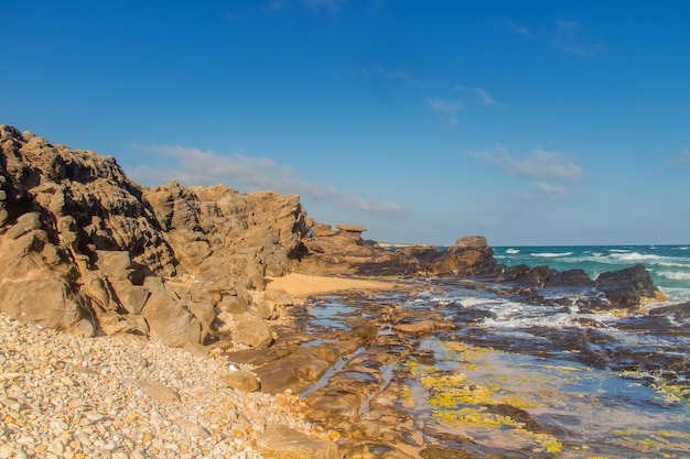 Ocean Rocky Beach and Breathtaking Mountain View