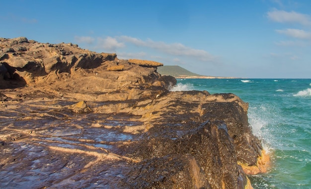 Ocean Rocky Beach and Breathtaking Mountain View