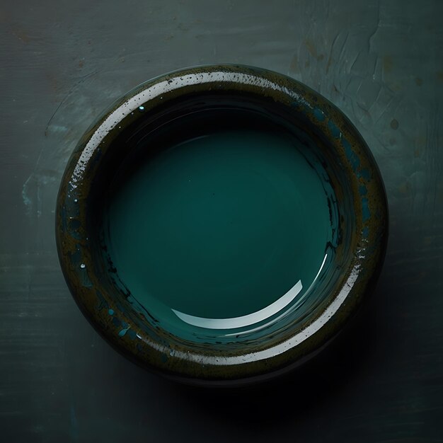 Photo ocean teal merging into dark seaweed green creating a deep and serene gradient with rich aquatic