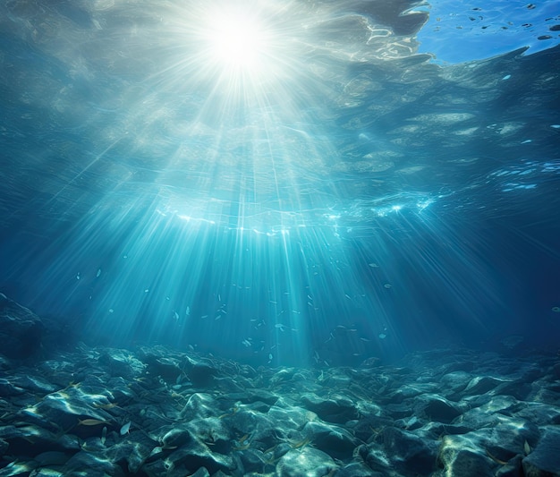 Ocean underwater landscape sea