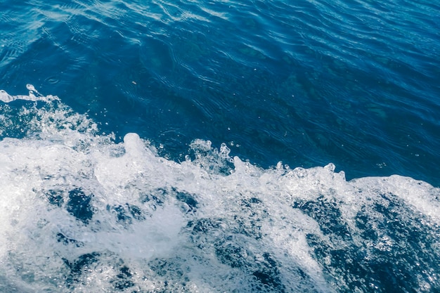 Ocean Wave Top View, Water Texture, Nature Background