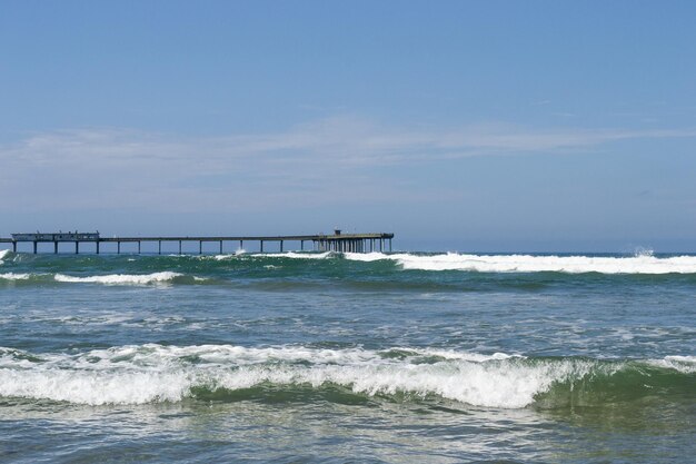 Ocean waves at the beach in San Diego California