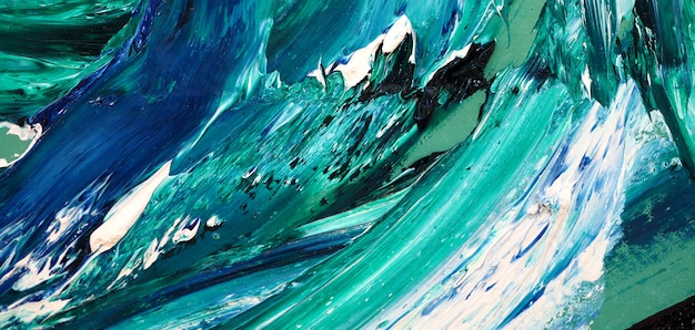 Ocean waves .Motion  painting colorful texture.Abstract background bright colors artistic splashes. 