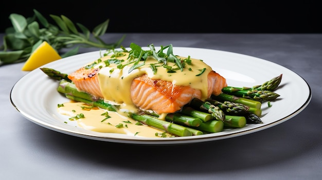 Oceanic Delight Baked Salmon with Sweet Potato Fries