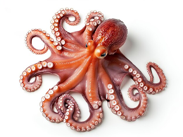 Octopus isolated on white background