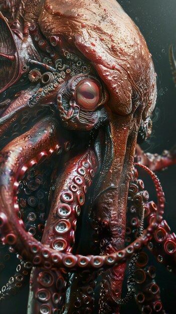 an octopus with the eyes of an octopus