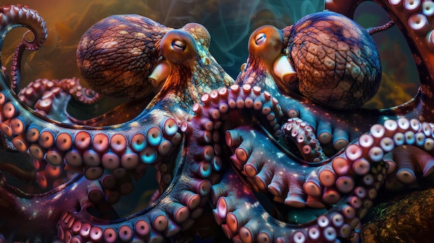 Photo octopuses are fascinating creatures that are found in all oceans they are intelligent and have a unique appearance this photo captures the beauty of these amazing creatures