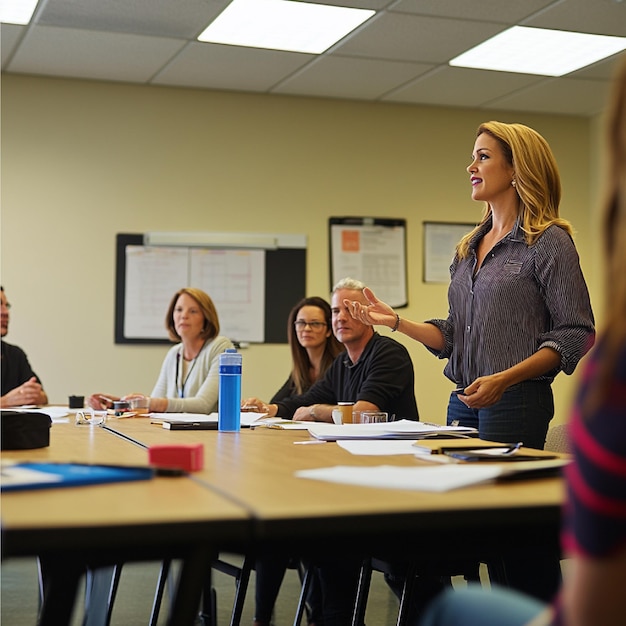 OD professionals conducting a leadership training session for managers