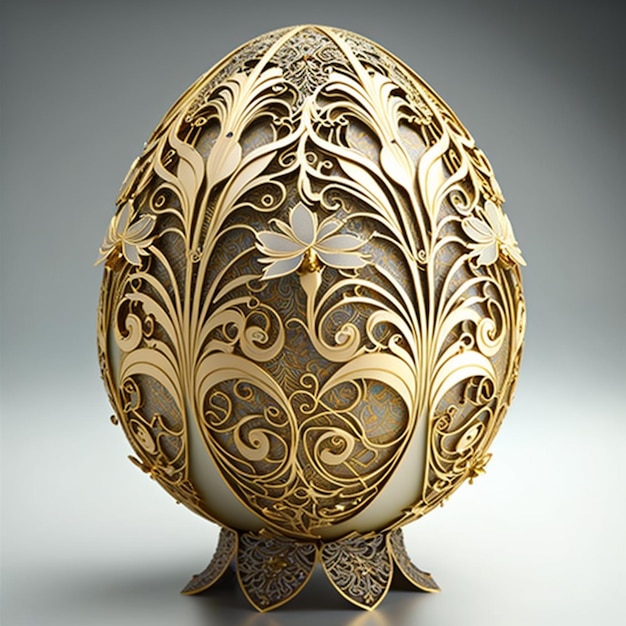 Oeuf de faberge dore