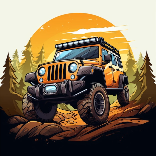 off road cartoon logo