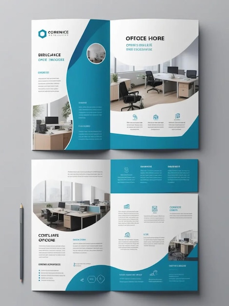 Photo a office brochure template ideas