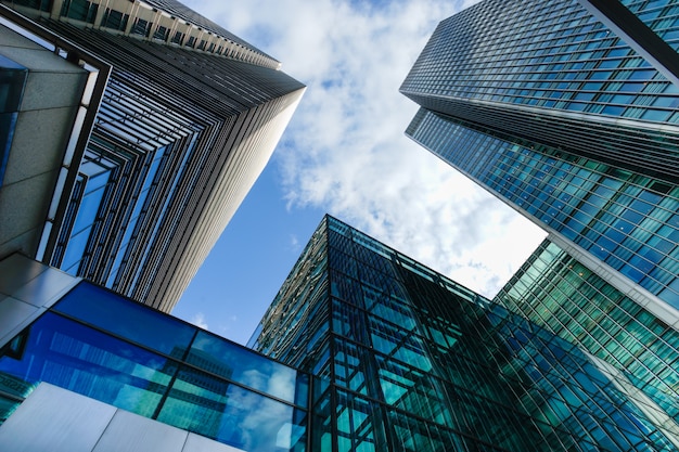 Office building & skyscraper in Canary Wharf, London, England