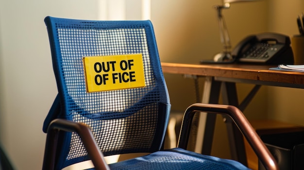 Photo the office chair label