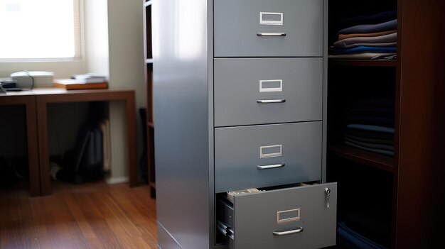 Photo office metal file cabinet