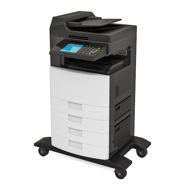 Office multifunction printer MFP 3D rendering