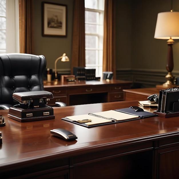 Office Setup with Staplers in a Executive office Setting