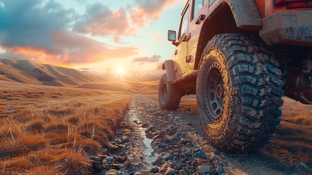 OffRoad Adventure at Sunset