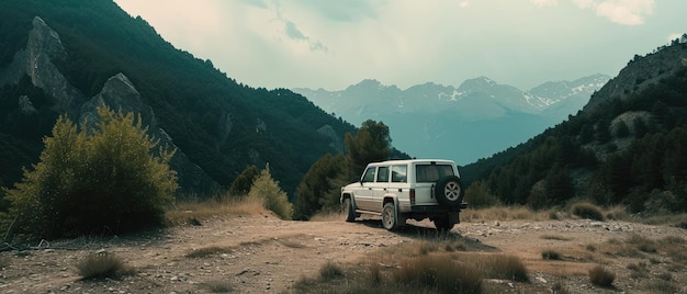 OffRoad SUV on a Mountain Trail Adventure