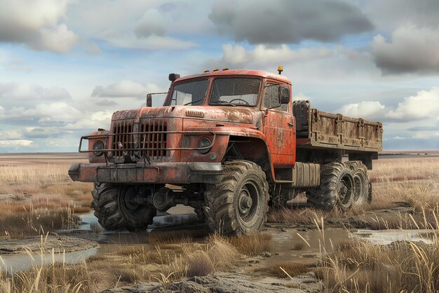 Photo offroad truck in high detail and photorealistic quality