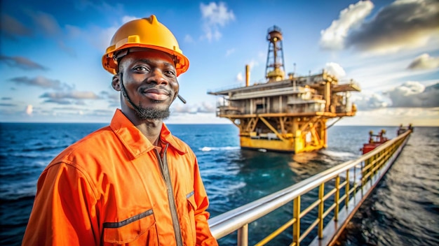 Offshore Worker in Oil and Gas Industry in Angola Professional and Efficient