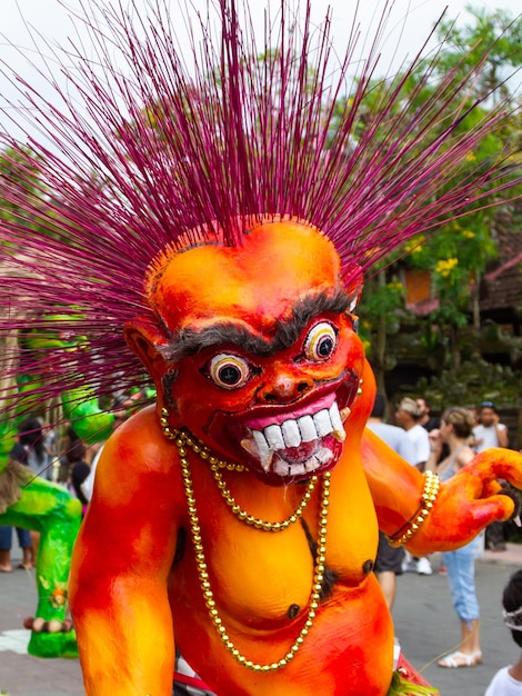 Ogoh statues Ngrupuk parade Bali