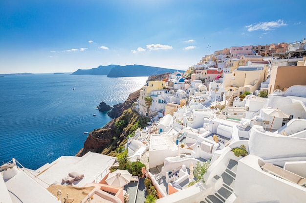 Oia Santorini Island Greece Europe Luxury summer travel destination landscape Amazing scenic