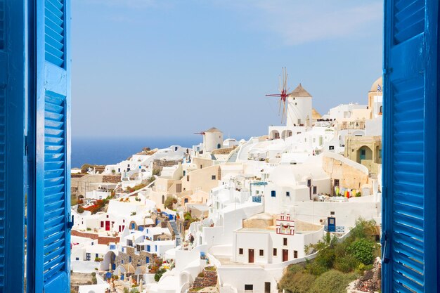 Oia traditional greek village