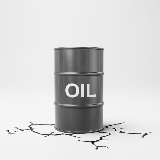 Oil Crisis Concept 3D Illustration