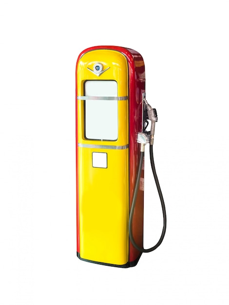 Oil dispenser vintage with clipping path on white