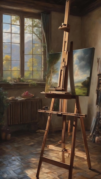 Oil on easel a journey into the world of oil painting