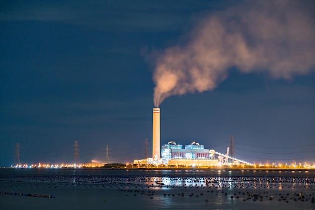 Oil and gas industry at twilight