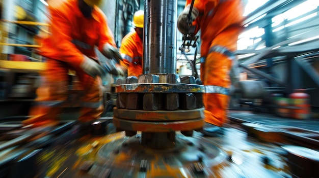 Photo oil rig workers