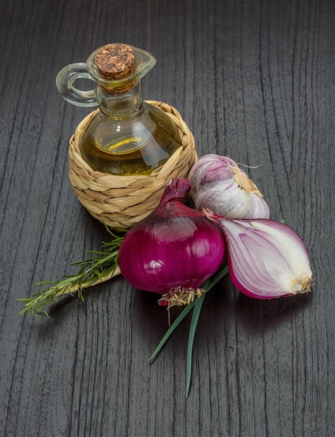 Oil vinegar with rosemary