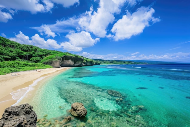 Photo okinawa beach summer vacation paradise on tokashiki island