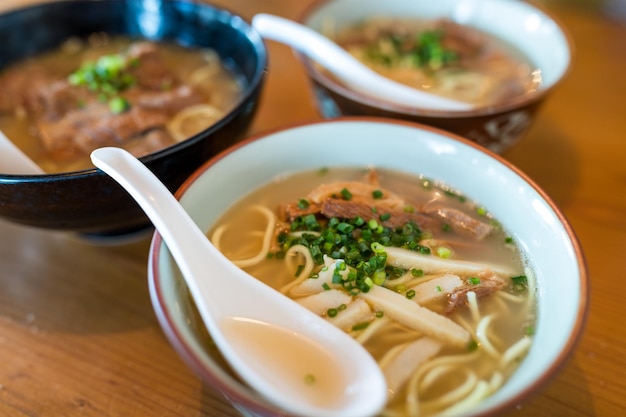 Okinawa cuisine in the restaurant