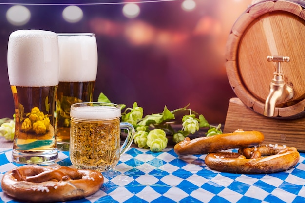 Oktoberfest food drink background