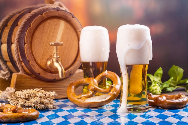 Oktoberfest food drink background