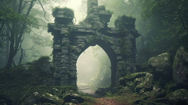 old abandoned cemetery background