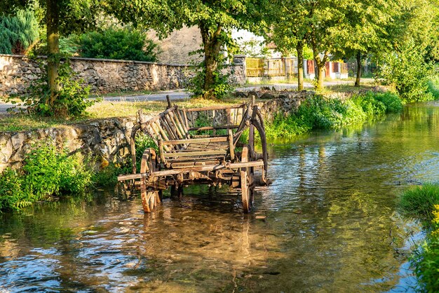 Old and abandoned horse cart