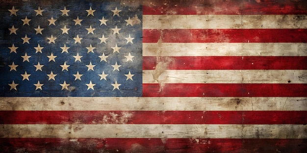 the old american flag grungy background Memorial Day Independence Day Background and Banner