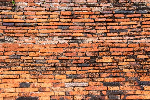 Old ancient brick wall background and texture for design decoration interior and exterior.