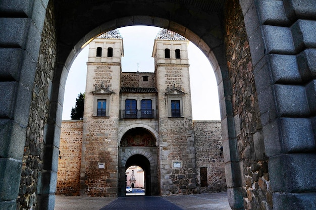 Old bisagra gate of the city of toledo