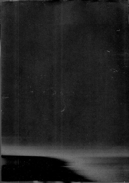 Old Black Empty Aged Damaged Paper Cardboard Photo Card Isolated on Black Real Halftone Scan Folde