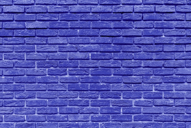 Old blue brick wall interior design