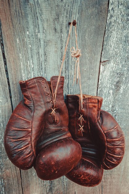 Old boxing gloves