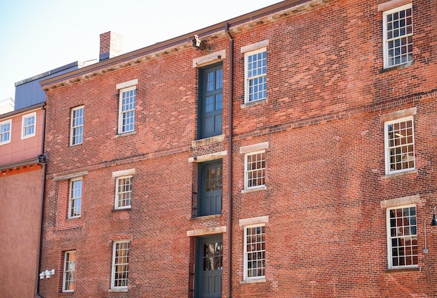 Old brick buildings symbolize nostalgia history durability and a sense of permanence evoking a se