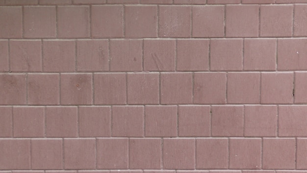 Old brick wall made of red brick Crack in the wall