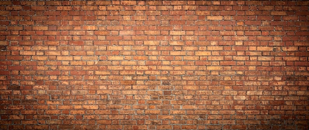 Old Brick wall panoramic view