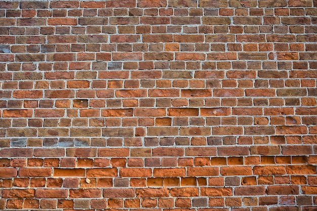 old brick wall red, vintage background panorama abstract stone