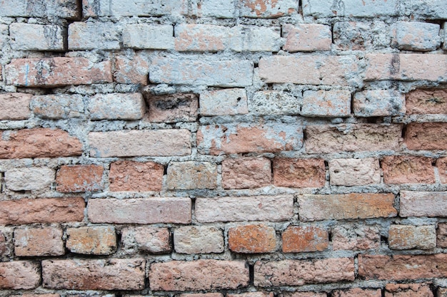 Old brick wall texture, Background of old vintage dirty brick wall texture